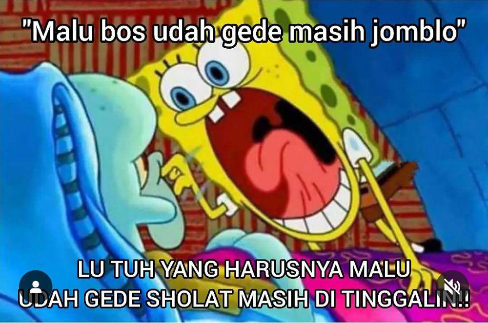 meme SpongeBob emosi (instagram.com/rizkymeme.id)