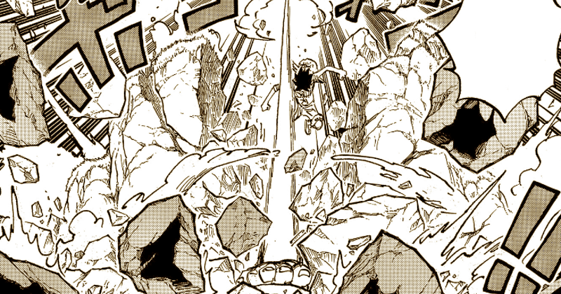 Luffy gunakan Gomu Gomu Axe di masa lalu. (mangaplus.shueisha.co.jp/One Piece)