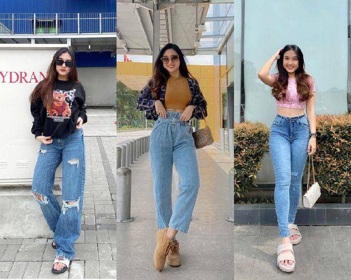 ide padu padan celana jeans ala Seses Rapunzel (instagram.com/sesesvana)