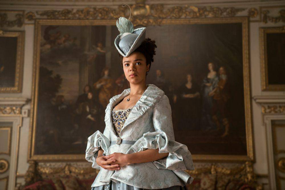 India Amarteifio dalam serial Queen Charlotte: A Bridgerton Story (dok. Netflix/Queen Charlotte: A Bridgerton Story)
