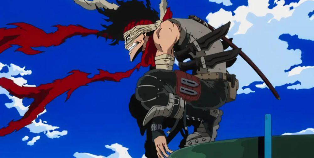 Hero Killer: Stain atau Chizome Akaguro (dok. Studio Bones/My Hero Academia)