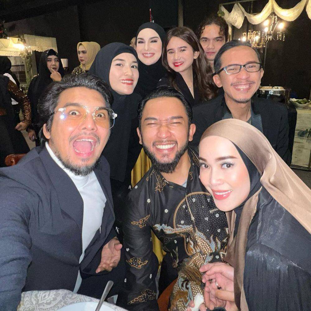 potret Aming, Irish Bella, Tissa Biani, dan Dul di pernikahan Egy dan Adiba (instagram.com/amingisback)