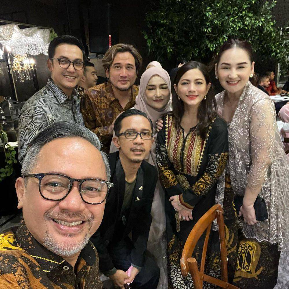 potret Aming dan artis senior di pernikahan Egy dan Adiba (instagram.com/amingisback)