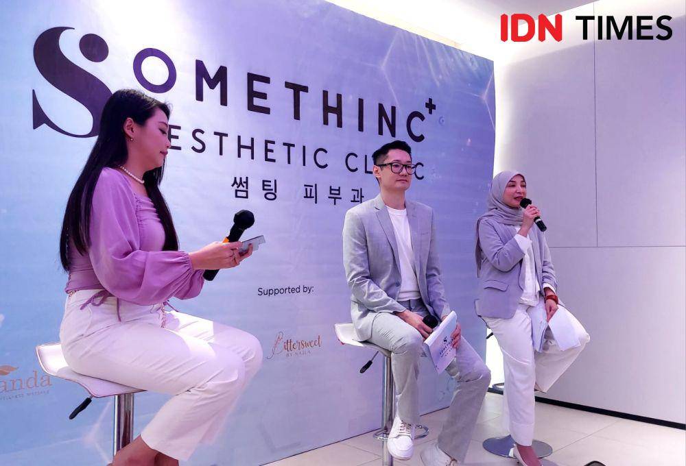 Peresmian Somethinc Aesthetic Clinic di Kelapa Gading, Jakarta. (IDN Times/Umi Kalsum)