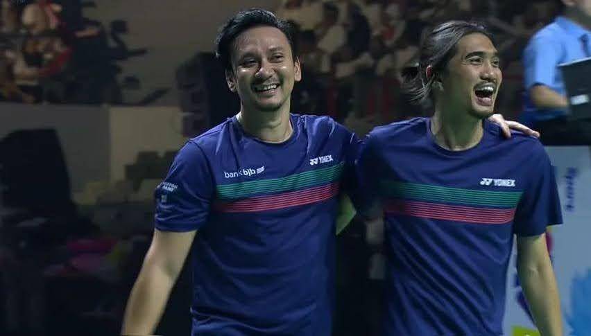Vincent/Duta untuk ganda putra di VinDes Tepok Bulu 2023 (YouTube/Vindes)