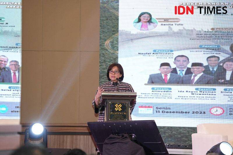 Staf Ahli Bidang Hubungan Kelembagaan Kementerian PPN/Bappenas Teni Widuriyanti. Foto Humas OIKN (IDN Times/Ervan)