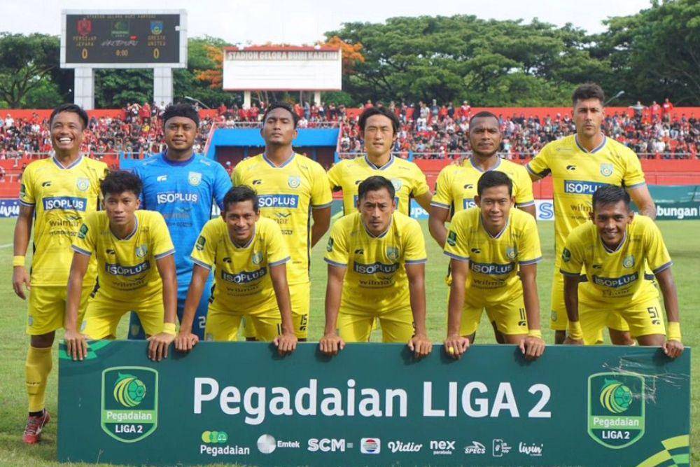 Gresik United dalam laga melawan Persijap Jepara pada putaran kedua Liga 2 2023/2024. (instagram.com/gresikunited)