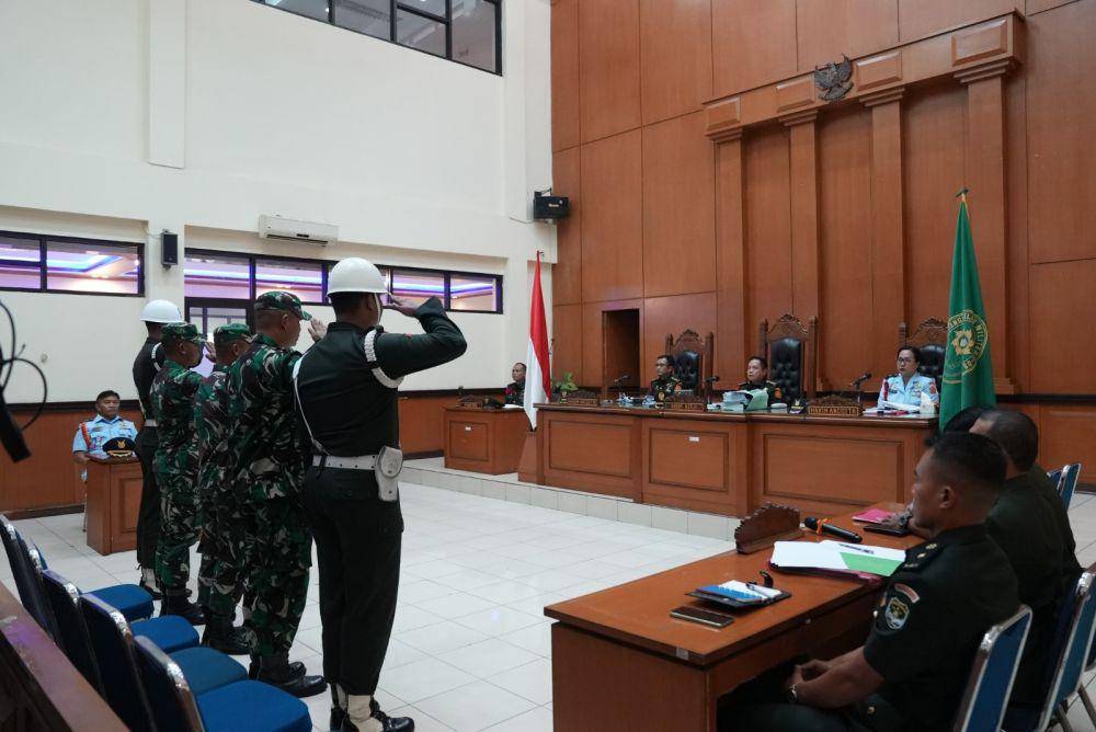 Tiga prajurit TNI yang membunuh warga Aceh, Imam Masykur, dijatuhi hukuman penjara seumur hidup. (Dokumentasi Puspen TNI)