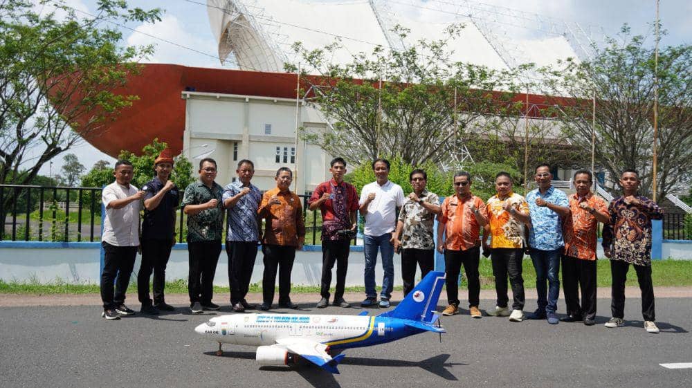 Pesawat miniatur airbus buatan Guru SMK di OKI (Dok: istimewa)