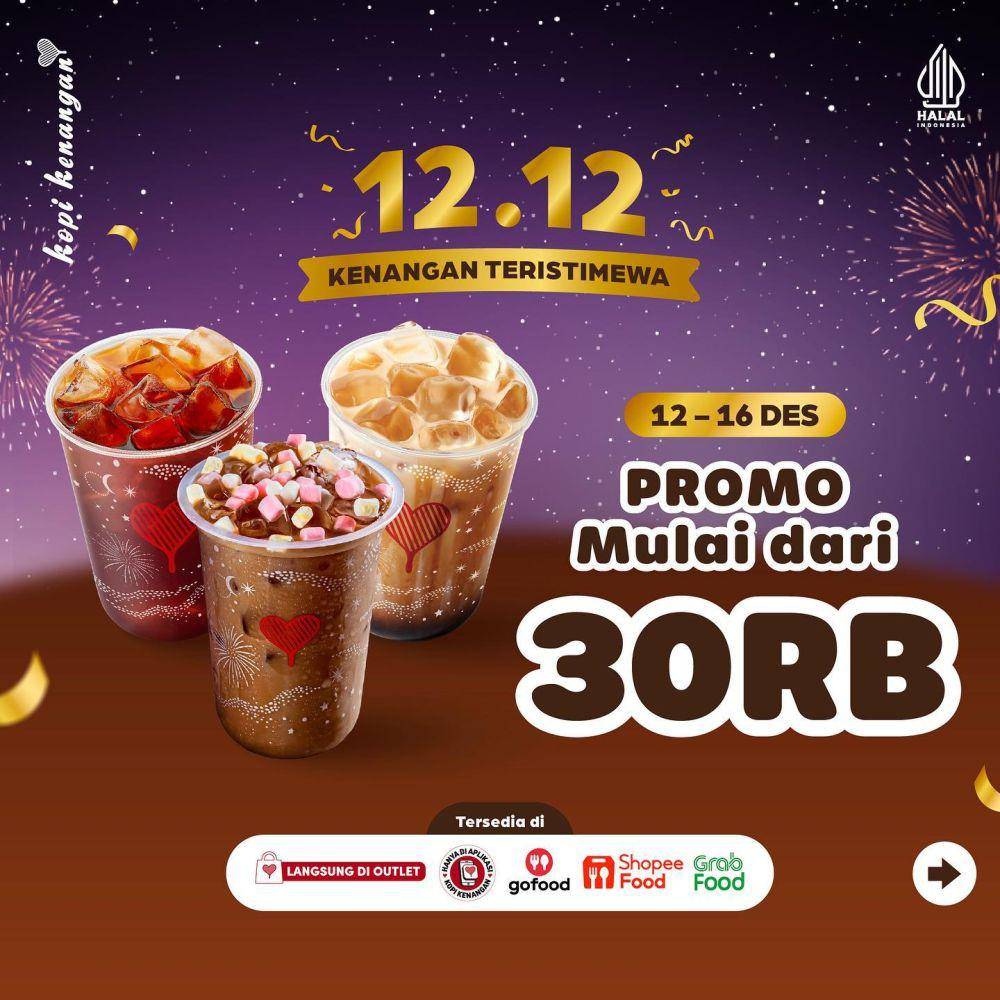 Promo 12.12 Kopi Kenangan 2023 (instagram.com/kopikenangan.id)