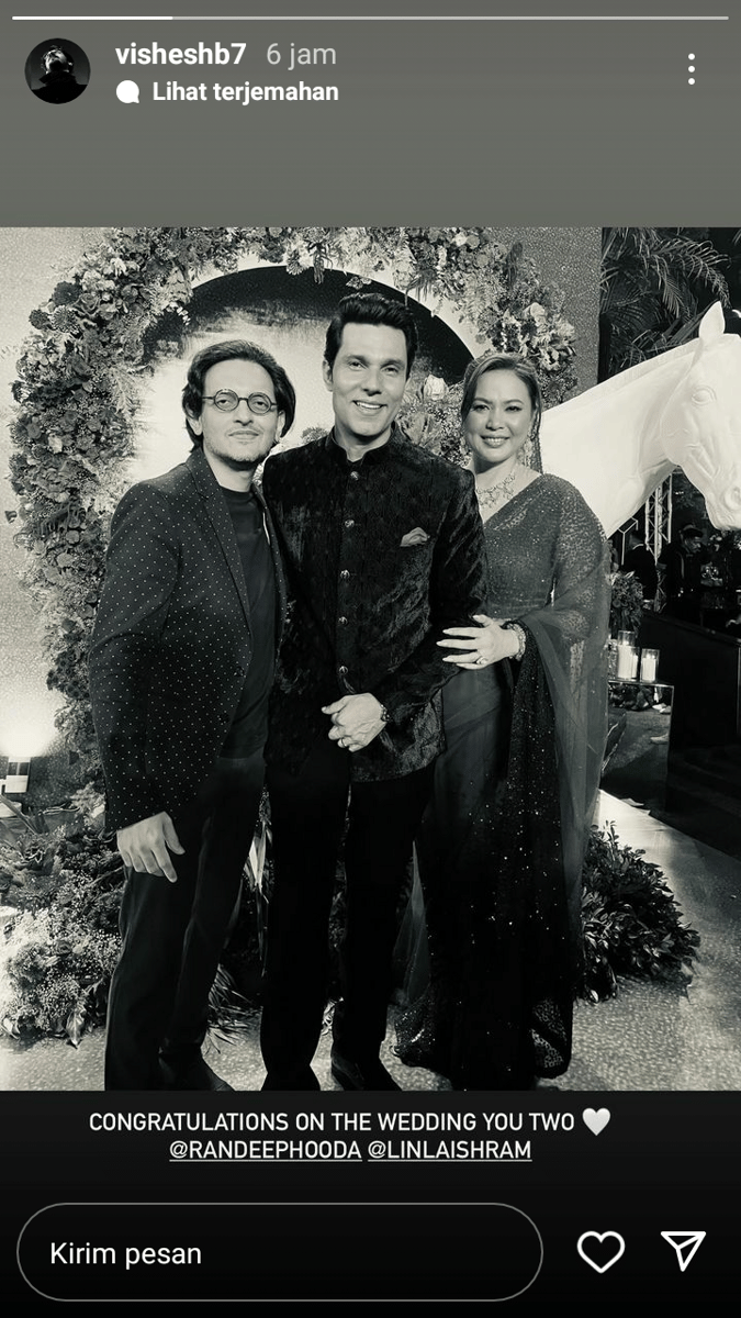 resepsi Randeep Hooda (instagram.com/visheshb7)