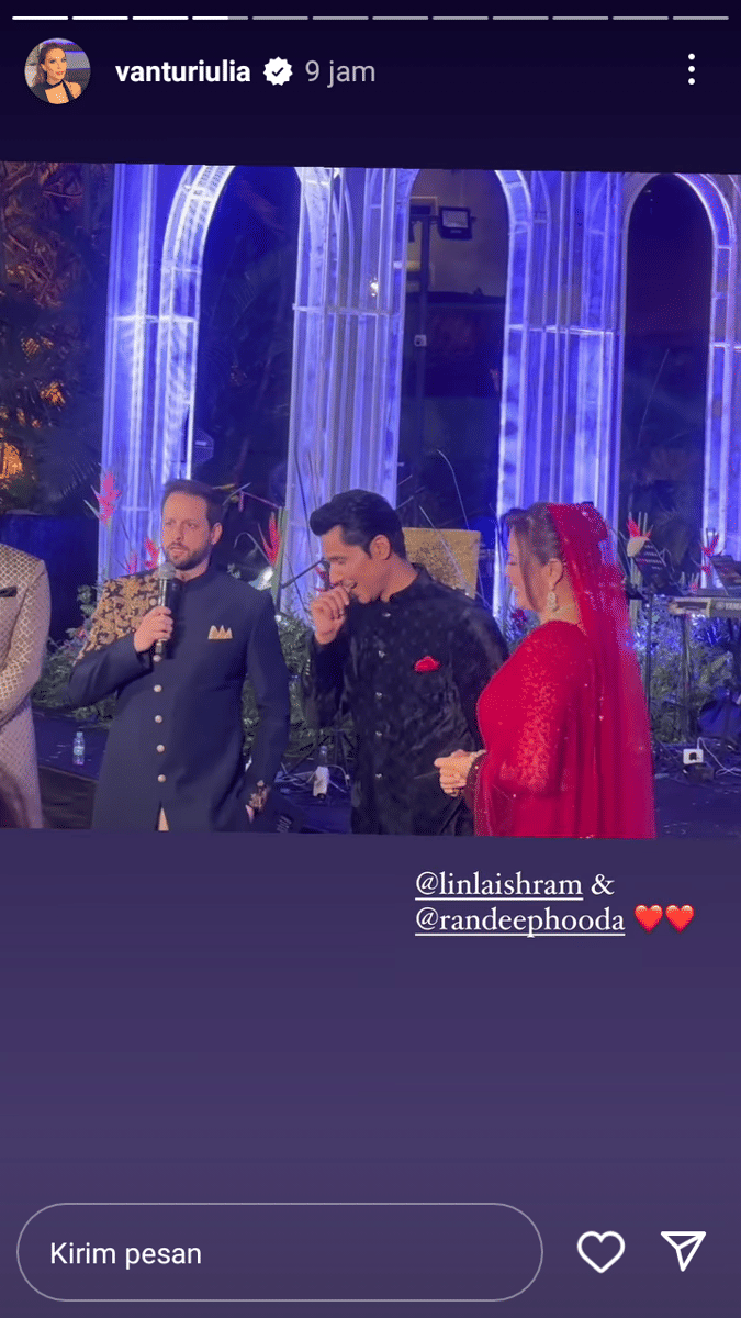 Resepsi Randeep Hooda (instagram.com/vanturiulia)