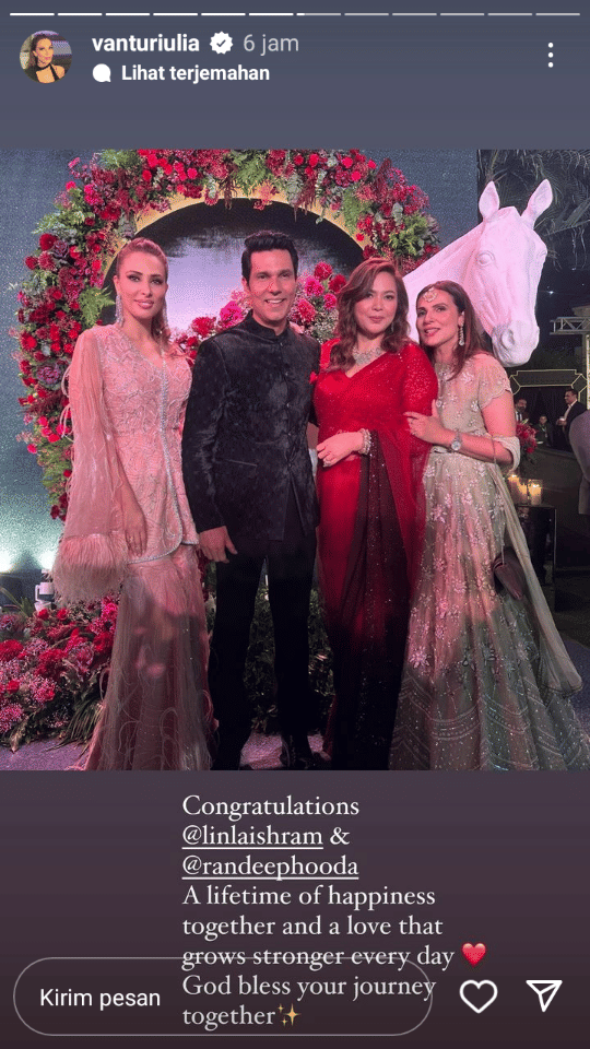 resepsi Randeep Hooda (instagram.com/vanturiulia)