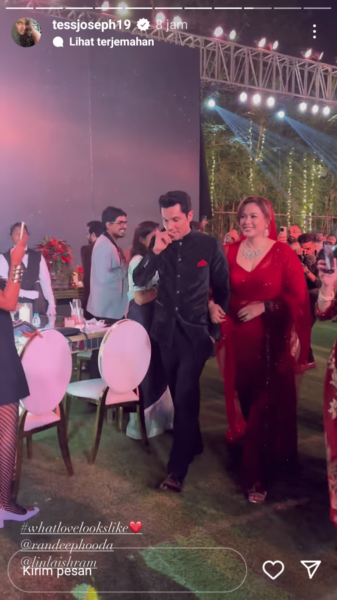 resepsi Randeep Hooda (instagram.com/tessjoseph19)
