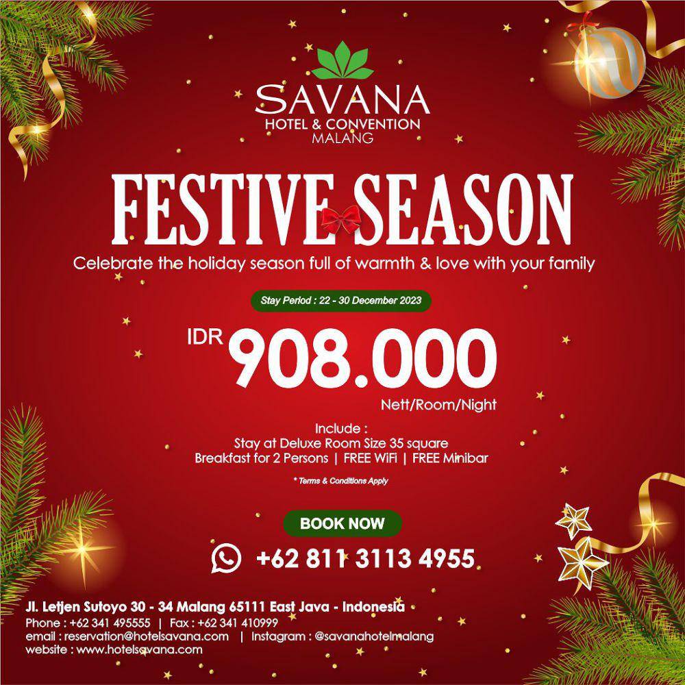 Poster. (Instagram.com/savanahotelmalang)