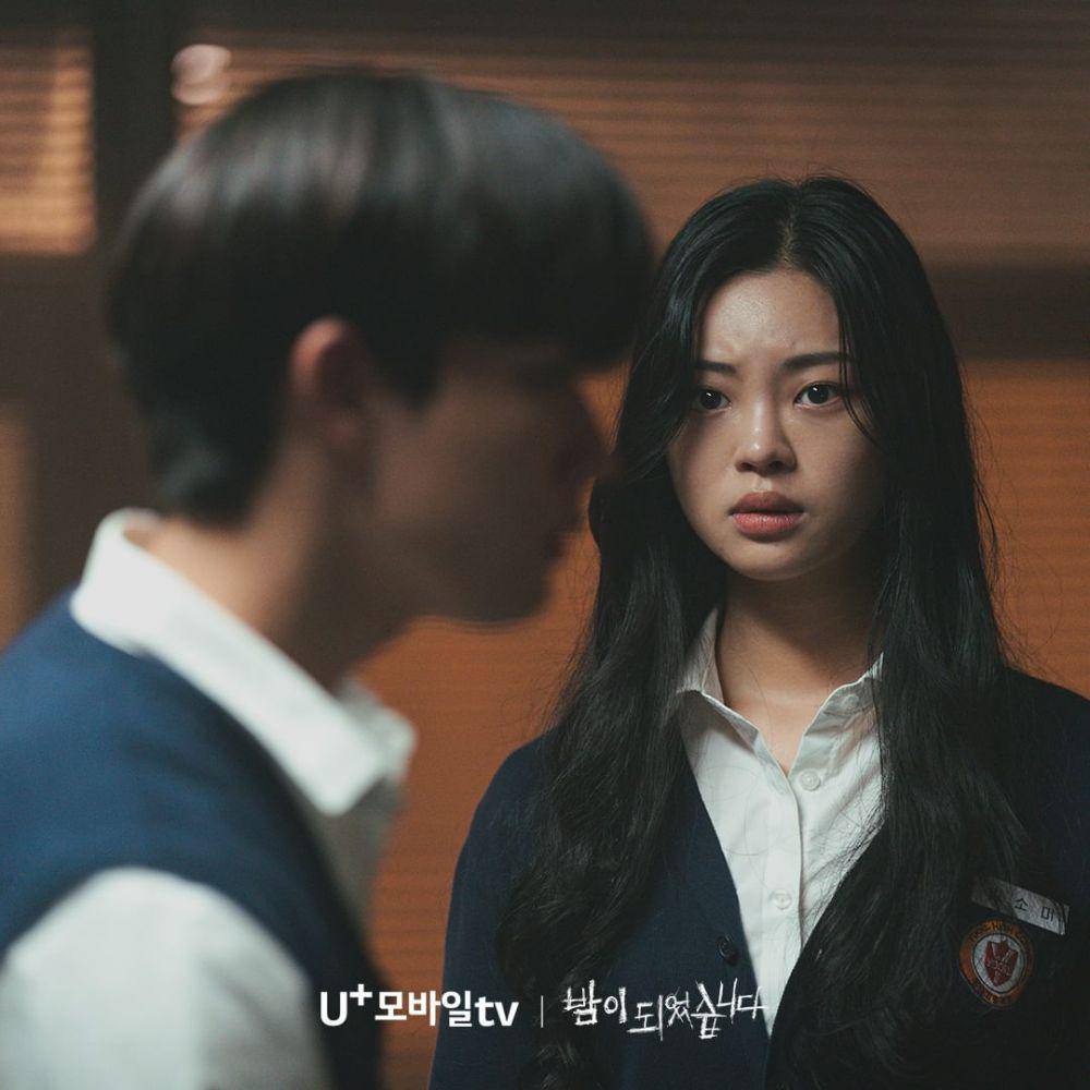 potret Jung So Ri di drakor Night Has Come (instagram.com/uplus_mobiletv)