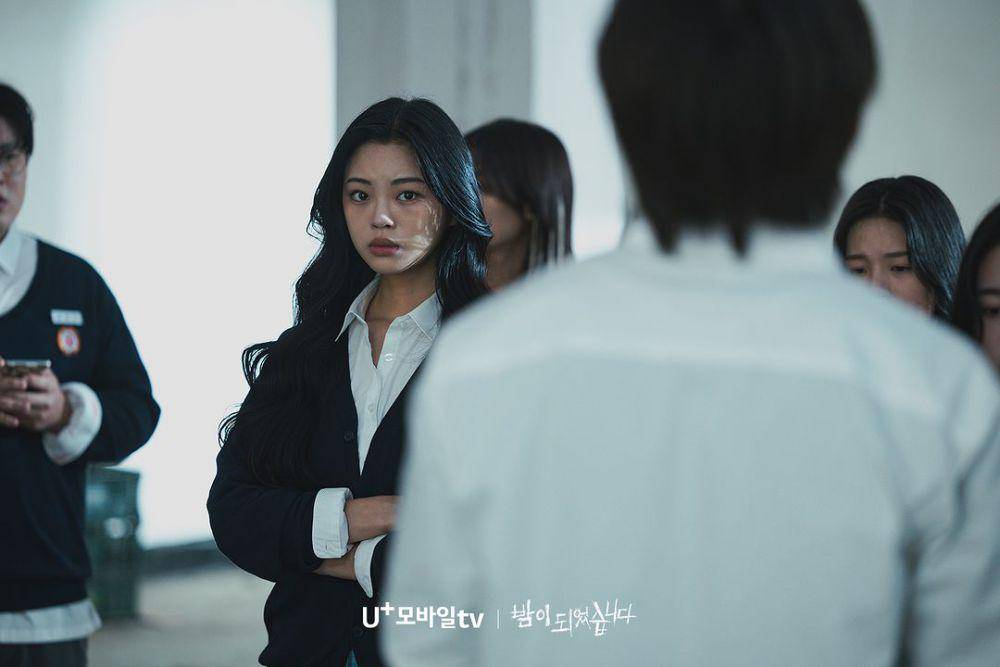 potret Jung So Ri di drakor Night Has Come (instagram.com/uplus_mobiletv)