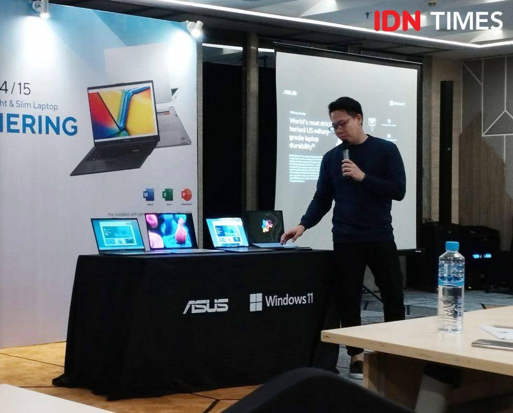 Asus perkenalkan laptop Asus Vivobook Go 14 dan Go 15 (IDN Times/Doni Hermawan)