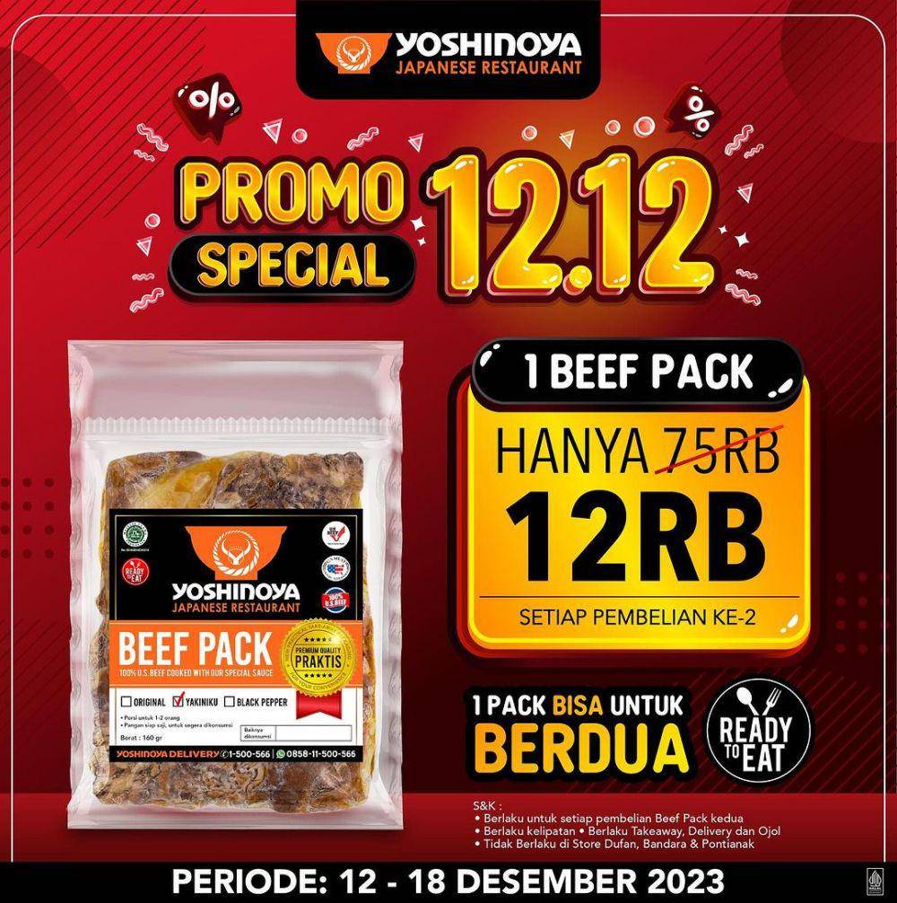 Promo 12.12 Yoshinoya 2023 (instagram.com/yoshinoyaid)