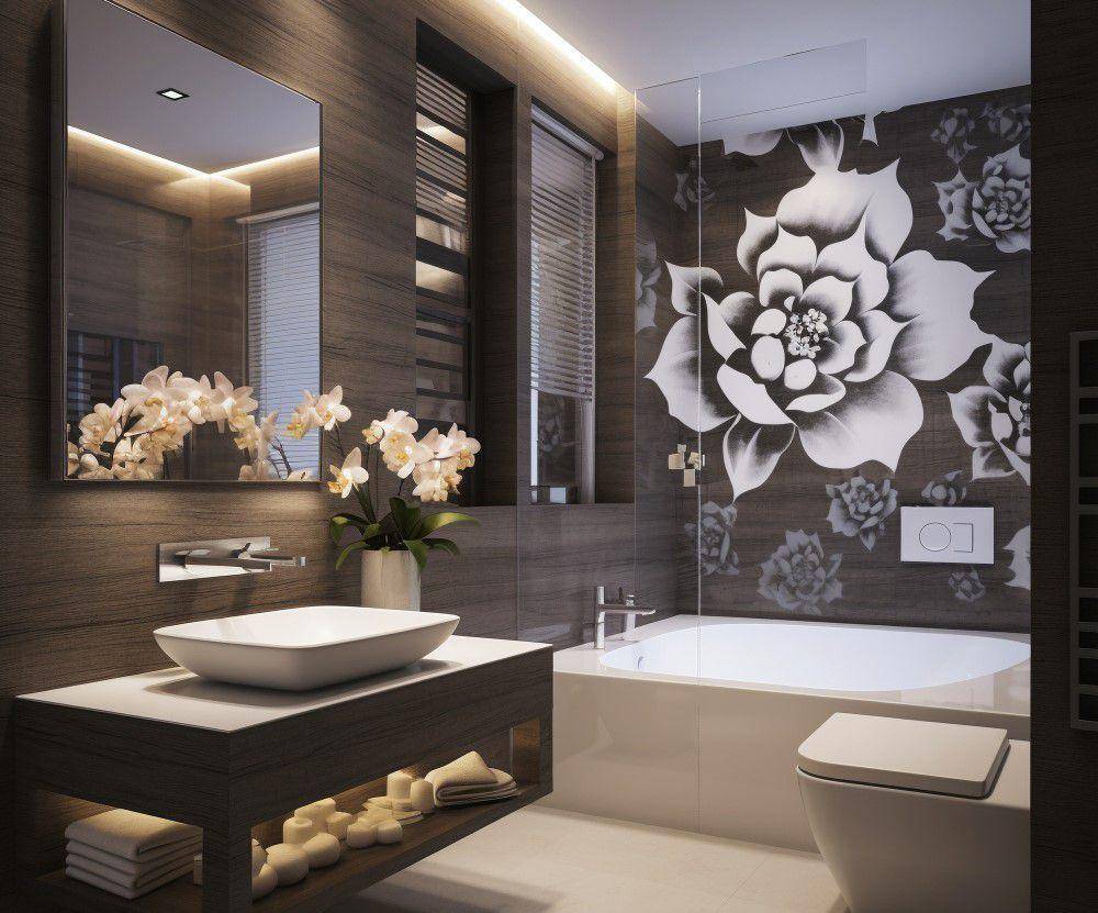 ilustrasi desain kamar mandi kontemporer (freepik.com/freepik)