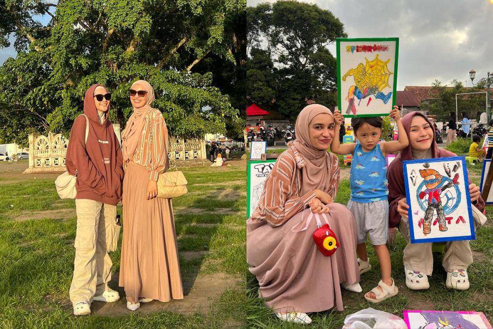 potret Zaskia Adya Mecca dan Shireen Sungkar quality time di Yogyakarta (instagram.com/zaskiadyamecca)