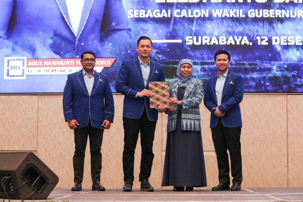 Partai Demokrat resmi usung pasangan Khofifah-Emil pada Pilgub Jawa Timur 2024.