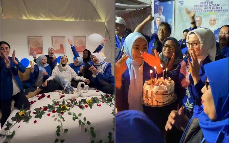 Desy Ratnasari dapat kejutan ultah dari para teman kader PAN (instagram.com/desyratnasariterdepan)