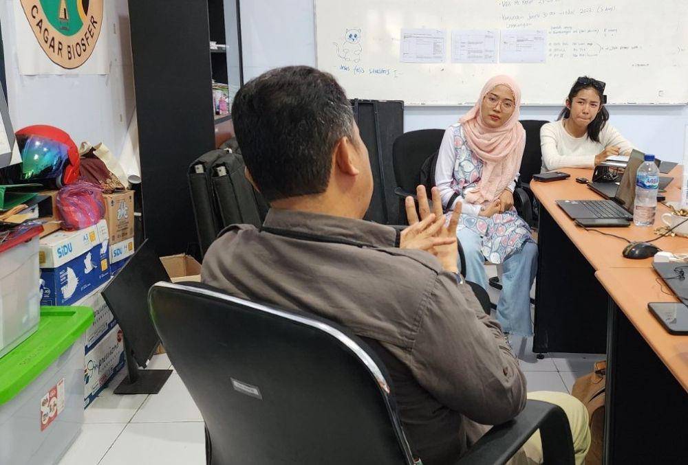 Diskusi tentang pentingnya Cagar Biosferdan mengenai kegiatan-kegiatan yang dilakukan GIZ di Sulawesi Tengah. (dok. Eupop)