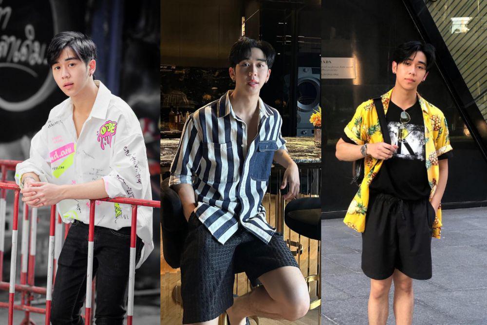 10 Ide OOTD Kasual dengan Kemeja ala Louis Thanawin, Simpel dan Kece!