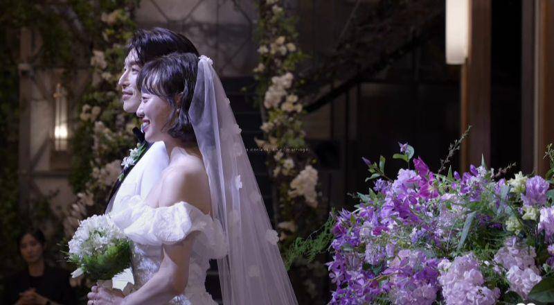 momen pernikahan Bae Doo Hoon Forstella dan Kang Yeon Jung (instagramm.com/weddingme_official)