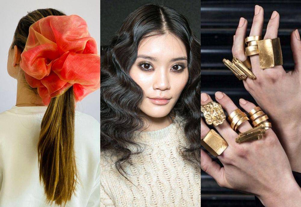 tren kecantikan dari Pinterest Predicts 2024 (pinterest.com/Queen Scrunchie | pinterest.com/Kiss Füzéri Beáta (new) | pinterest.com/Fromm Beauty)