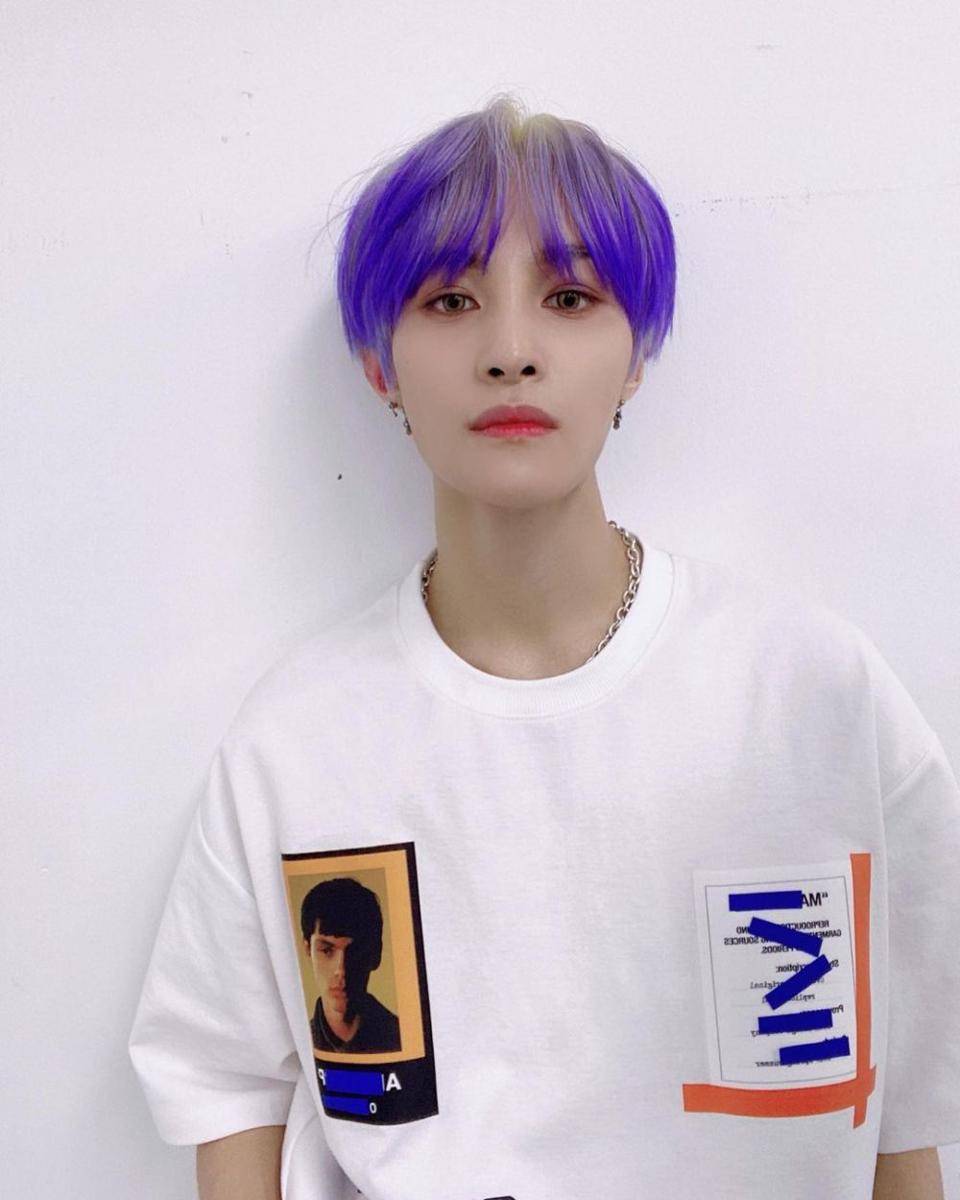 warna rambut ala Yangyang WayV (instagram.com/yangyang_x2)
