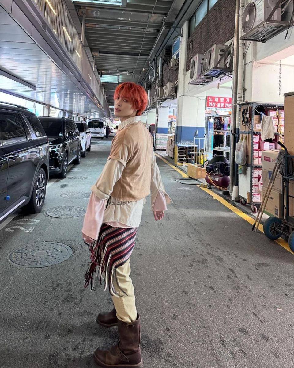 warna rambut ala Yangyang WayV (instagram.com/yangyang_x2)