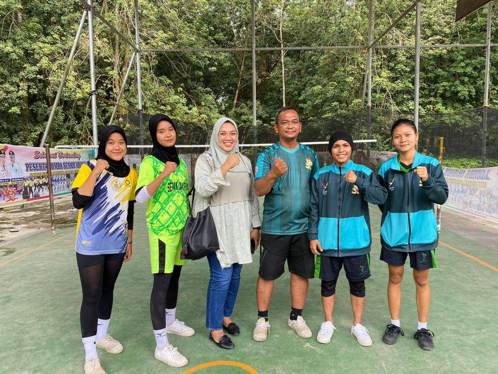 Tim sepak takraw putri Sumut (Dok.Istimewa)