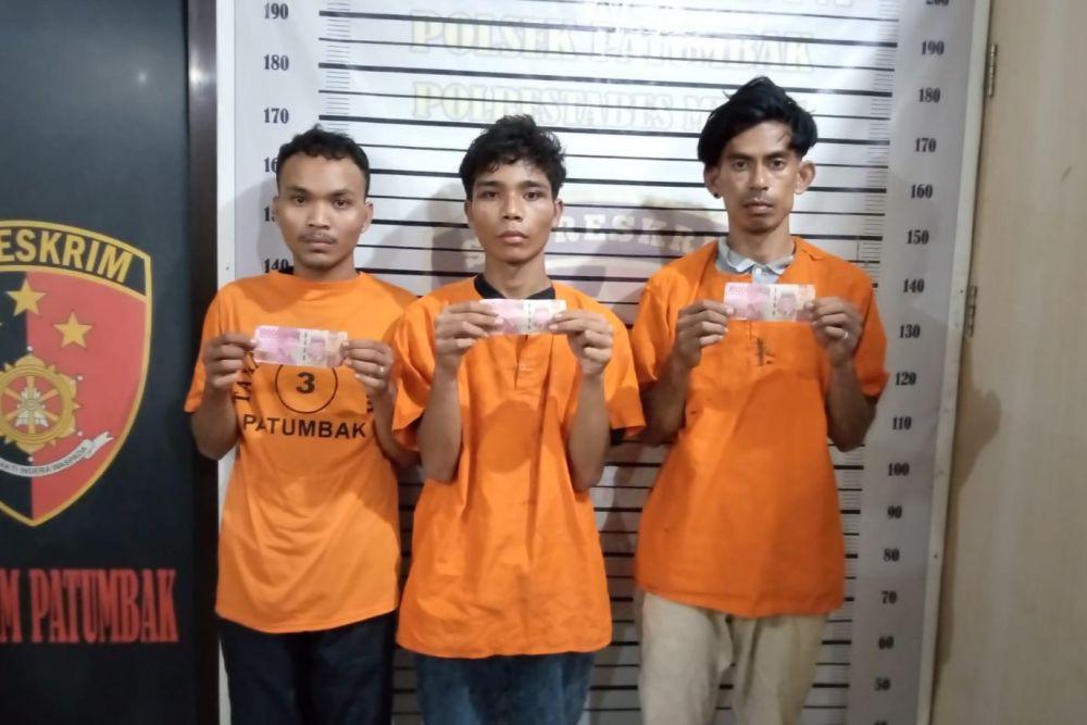 3 Pemalsu Uang di Deli Serdang Diringkus, Ketahuan karena Beli Sate