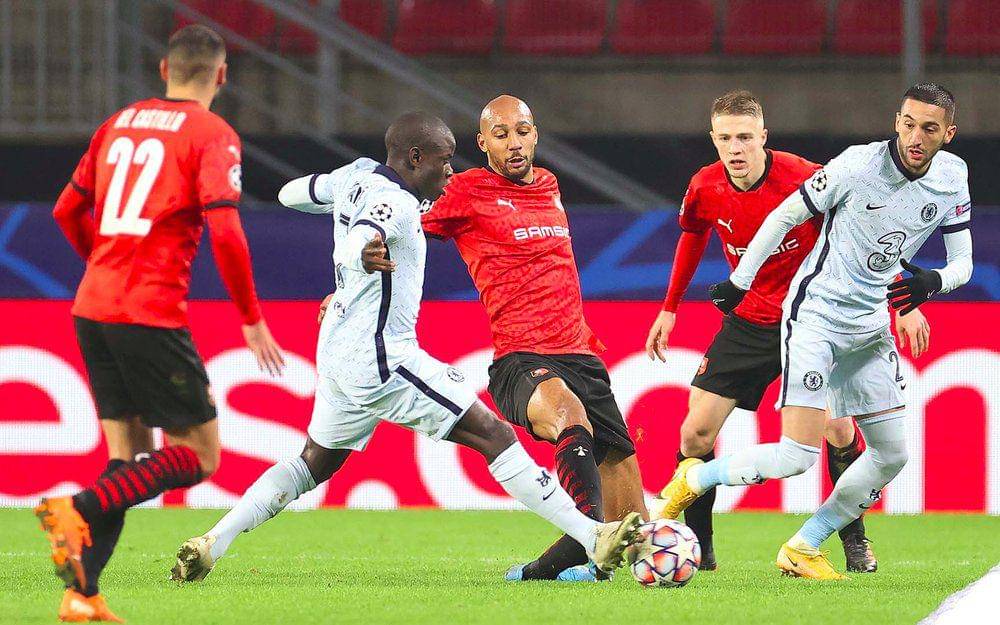 Stade Rennais melawan Chelsea di UCL 2020/2021. (twitter.com/staderennais)