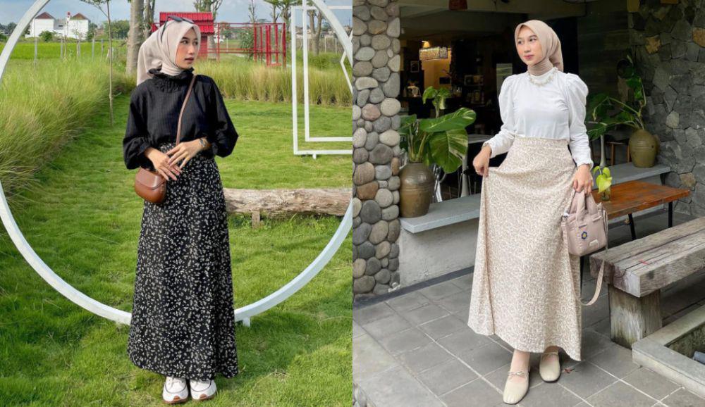7 Ide Styling Skirt Pattern ala Risa Larasati, Anti Gagal!