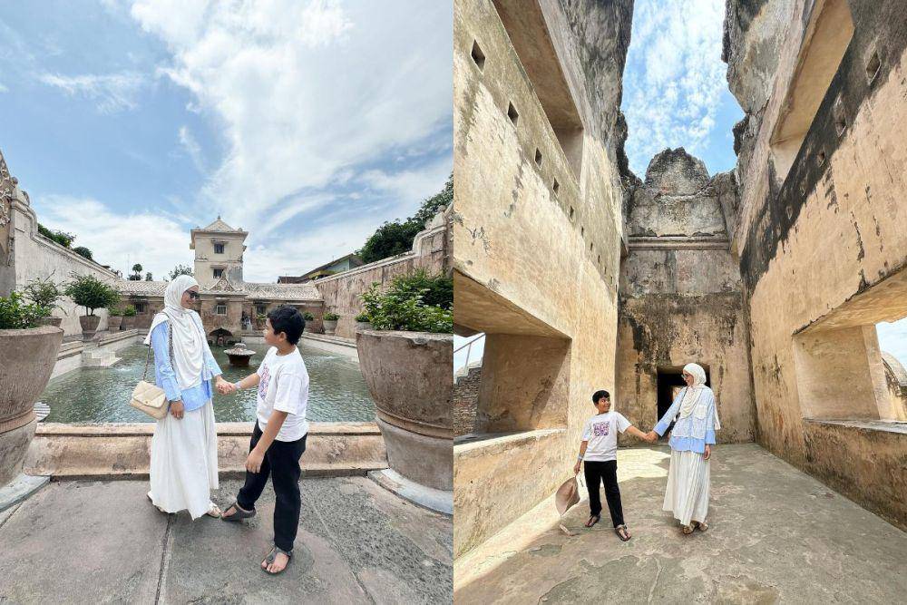 potret Shireen Sungkar dan Adam kunjungi tempat bersejarah di Yogyakarta (instagram.com/shireensungkar)