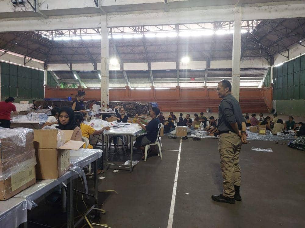 Ribuan Surat Suara di Denpasar Dalam Proses Pelipatan