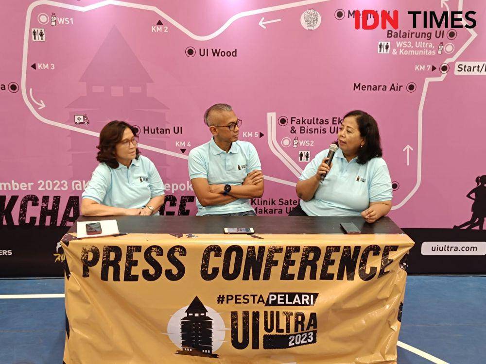 Jumpa pers UI Ultra 2023, Kamis (14/12/2023). (IDN Times/Tino).