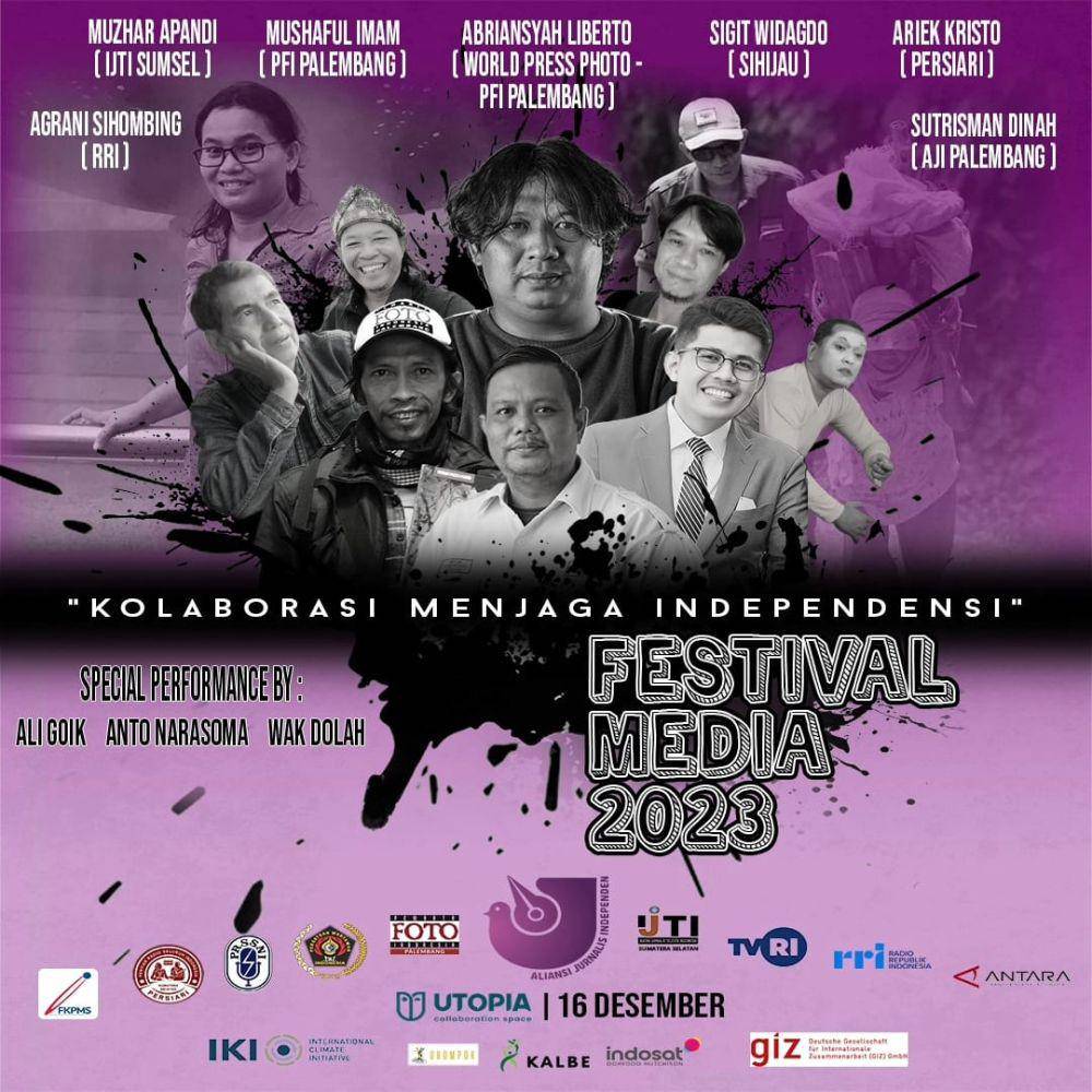 AJI Palembang bersama Jurnalis Multiplatform di Sumsel menyelenggarakan Festival Media 2023 (Dok: istimewa)