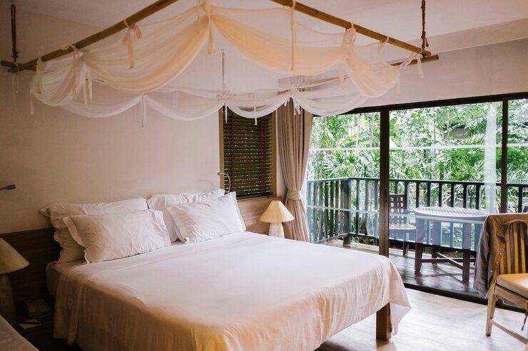 inspirasi gaya kamar tidur rustic romance (freepik.com/jcomp)