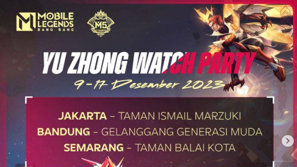 M5 watch party di Indonesia (Instagram.com/mlbbesports_official)