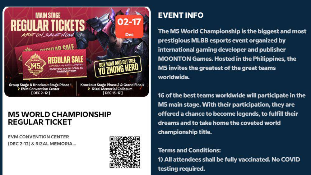 tampilan situs beli tiket online M5. (slashevent.com)