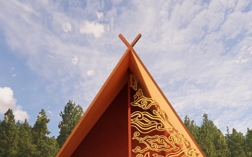 ilustrasi desain hunian terinspirasi dari rumah adat Sunda (dok.IDN Times/Alfikri Saga/bt)