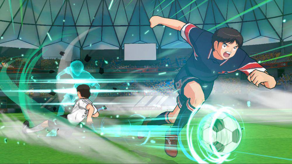 Seorang karakter sedang menggunakan skill-nya. (DeNA/Captain Tsubasa: Ace)