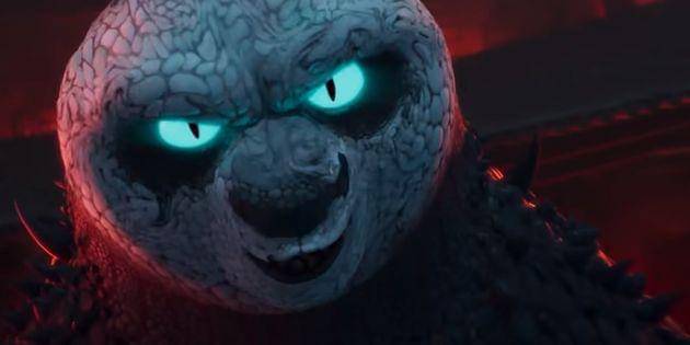 Chameleon meniru wujud Po ( Dok.  Universal Pictures / Kungfu Panda 4 )