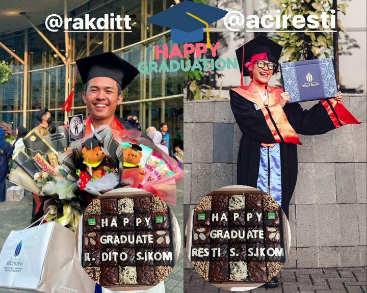 momen wisuda sarjana Aci Resti (instagram.com/baggold.as)