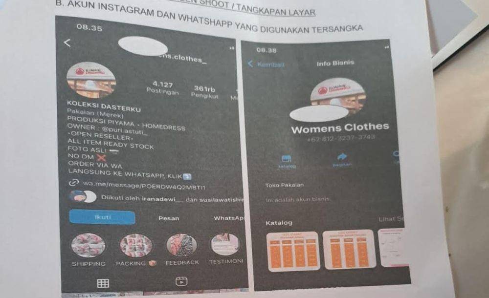 Pengungkapan kasus penipuan online penjual daster di Sulawesi Selatan/Istimewa