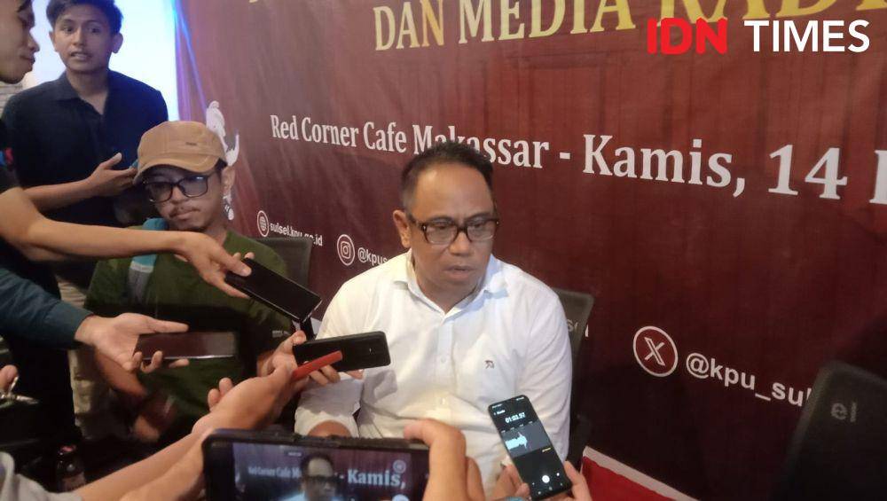 Komisioner KPU Sulsel Divisi Partisipasi Pemilih dan Humas, Hasruddin Husen. IDN Times/Ashrawi Muin